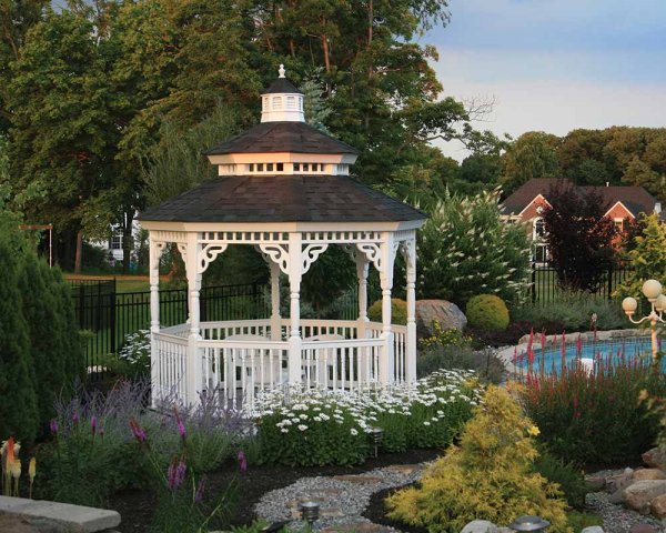 Gazebo in a garden