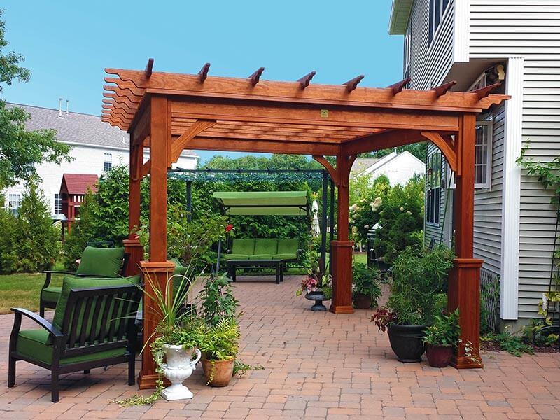 wooden pergola