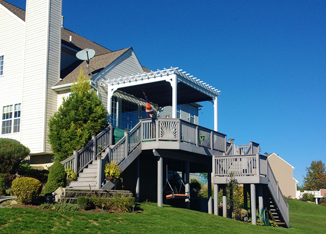 pergola on a deck