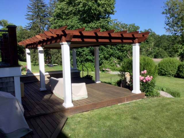 canyon brown pergola