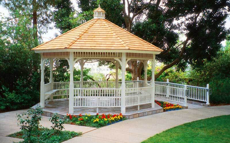 Gazebo in a garden