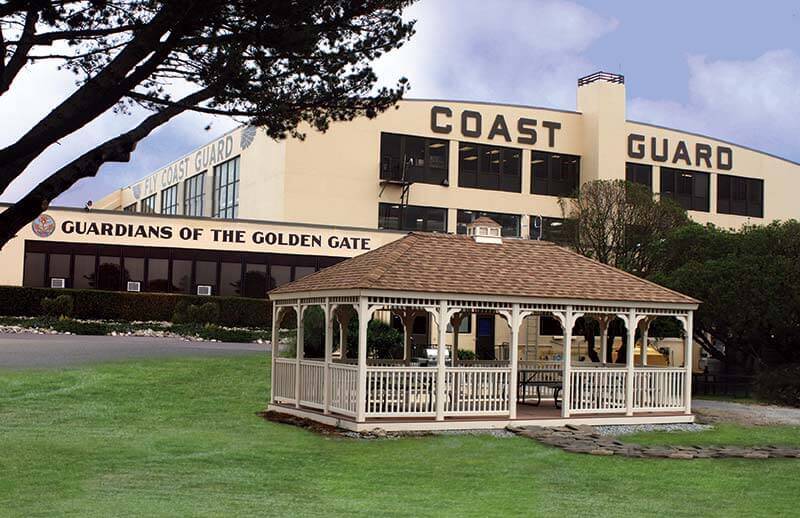 14x24 rectangle gazebo at the coast guard