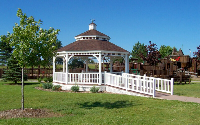 gazebo with ramp