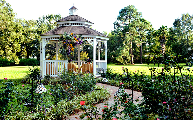 Gazebo in a garden