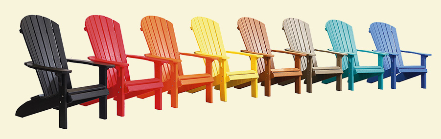 Amish Adirondack Chairs Color Selection