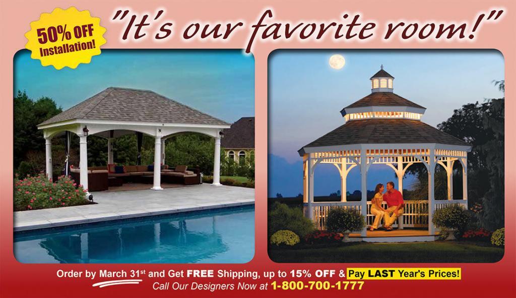 Spring Special at Amish Country Gazebos