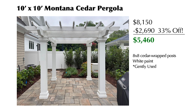 10 x 10 Montana Cedar Pergola