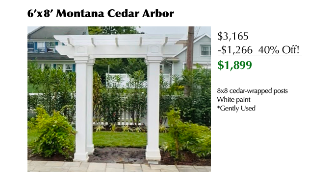 6 x 8 Montana Cedar Arbor