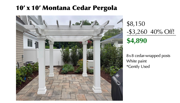 10x10 Montana Cedar Pergola