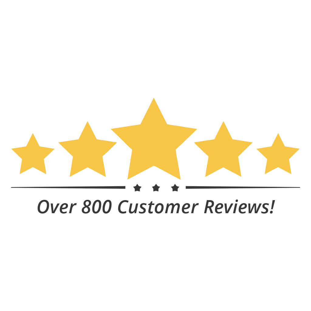 Over 800 Customer Reviews
